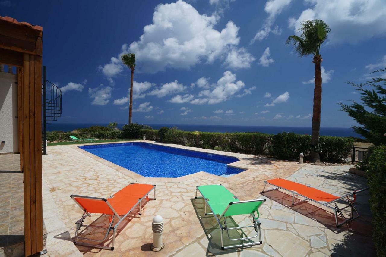 Unforgettable Family Escape - Cliffside Villa With Panoramic Sea Views And Kid-Friendly Private Pool Pissouri Luaran gambar